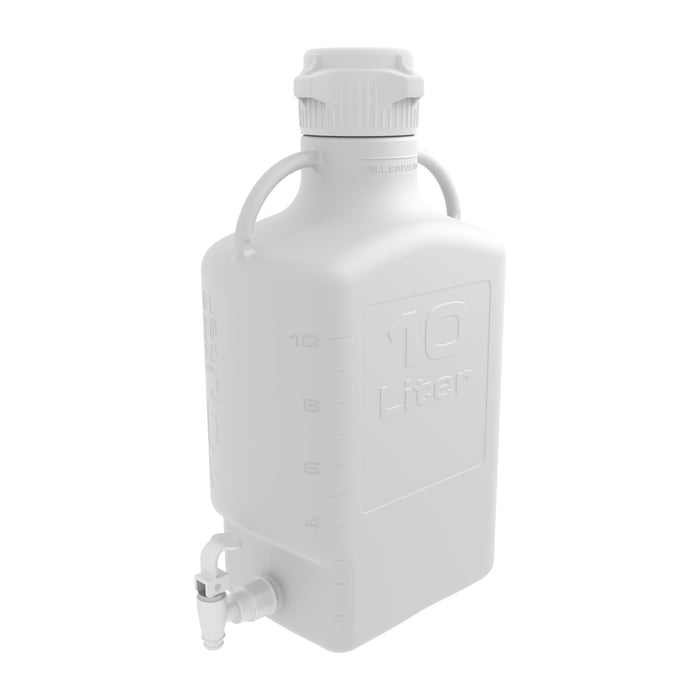 10L (2.5 Gal) HDPE Carboy with 83mm Cap and Spigot