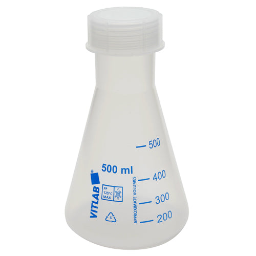 Erlenmeyer Flasks with Screw Closure, PP