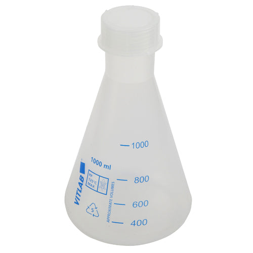 Erlenmeyer Flasks with Screw Closure, PP