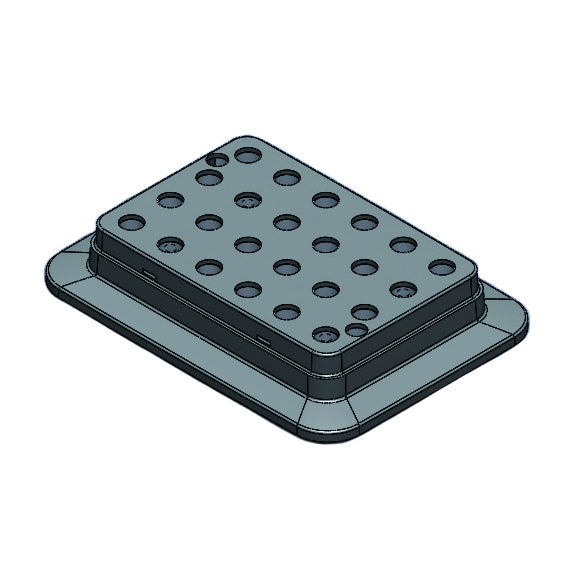 HC110: Block, used for 0.5mL tubes, 24 holes