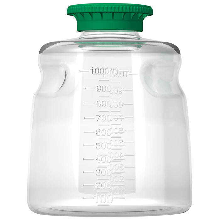 1000ml PETG SECUREgrasp® Media Bottle, Sterile