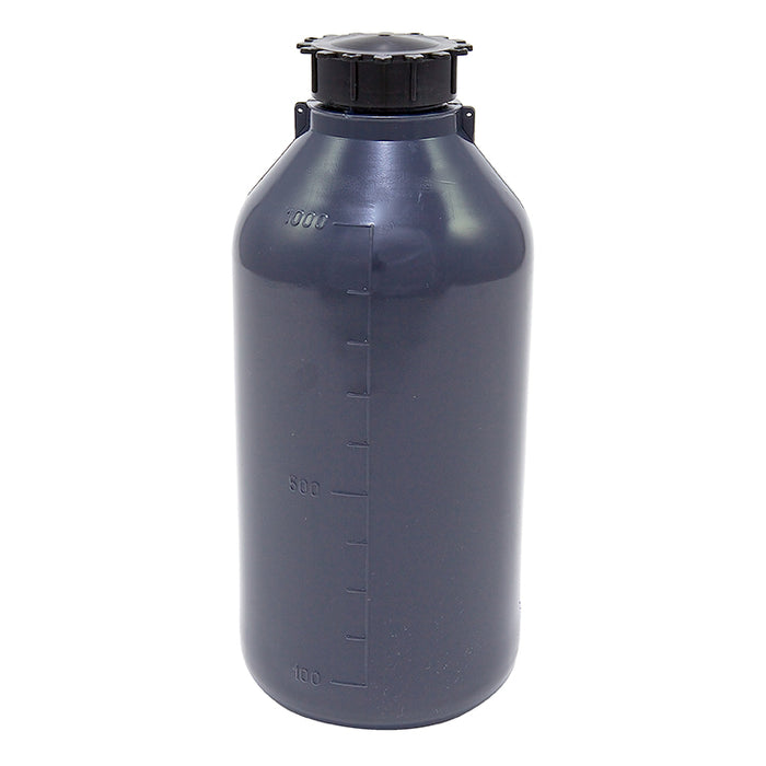 Grey Narrow Mouth Graduated LDPE Bottle with Neck Insert