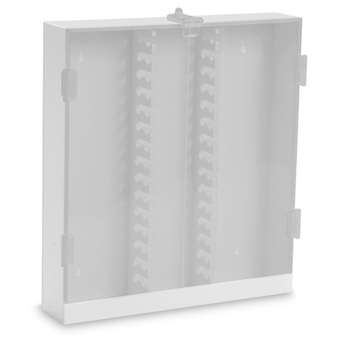 White PVC Lockable 30 Column HPLC Storage Cabinet with Acrylic Doors in 6 Colors