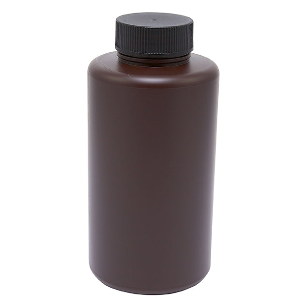 HDPE Wide Mouth Amber Bottles