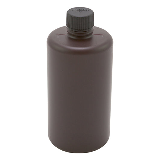 HDPE Narrow Mouth Amber Bottles