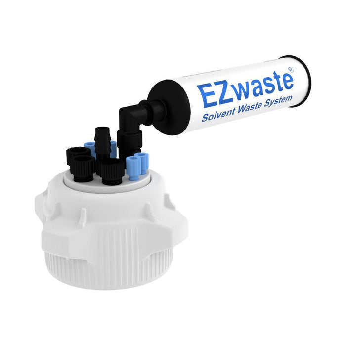 EZwaste System, 83mm Cap, 4x 1/8", 3x 1/4" OD Tubing, 1 HB & Filter