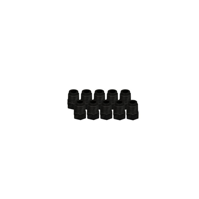 EZwaste Replacement Fittings, 1/4" MNPT, Straight, 10/pk