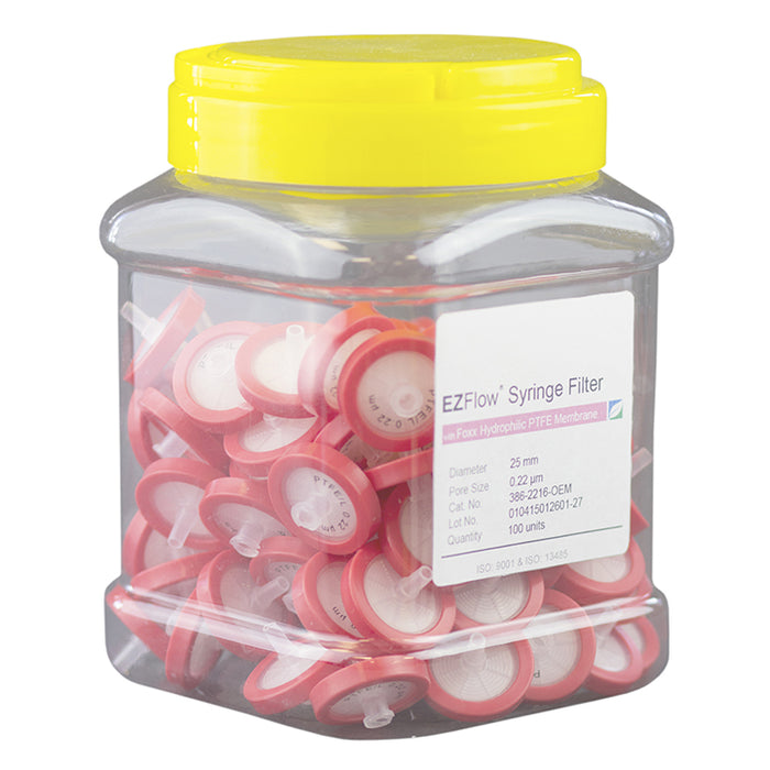 EZFlow® Syringe Filter, Hydrophilic PTFE