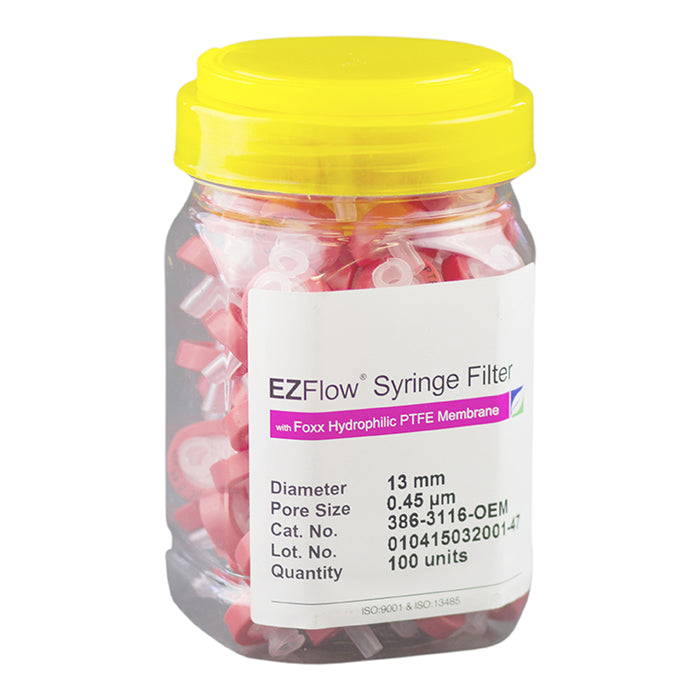 EZFlow® Syringe Filter, Hydrophilic PTFE