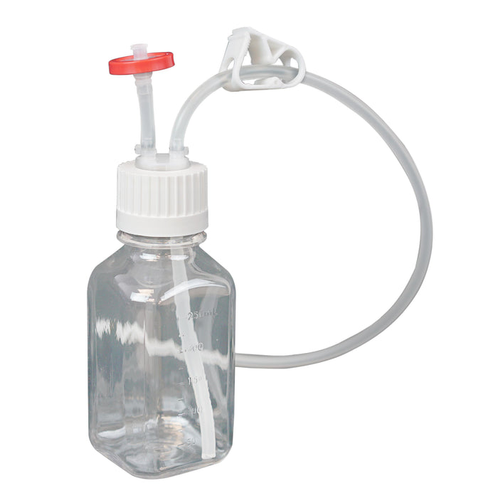 EZBio Single Use Assembly, Media Bottle, 250mL, PC, Vented with Tubing, 10cs