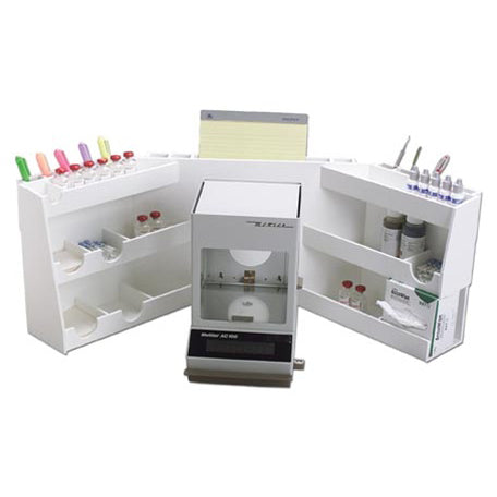 Workstation Wraparound White PVC with 13 Compartments and 15 Slot Tool Holder 33 X 12 X 12 inches WHD