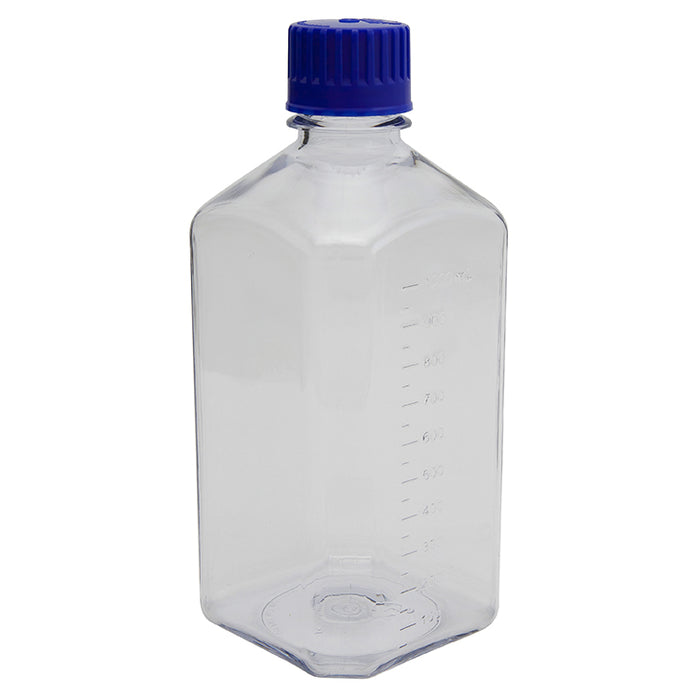 Polycarbonate Autoclavable Square Media Bottle / Serum Bottle