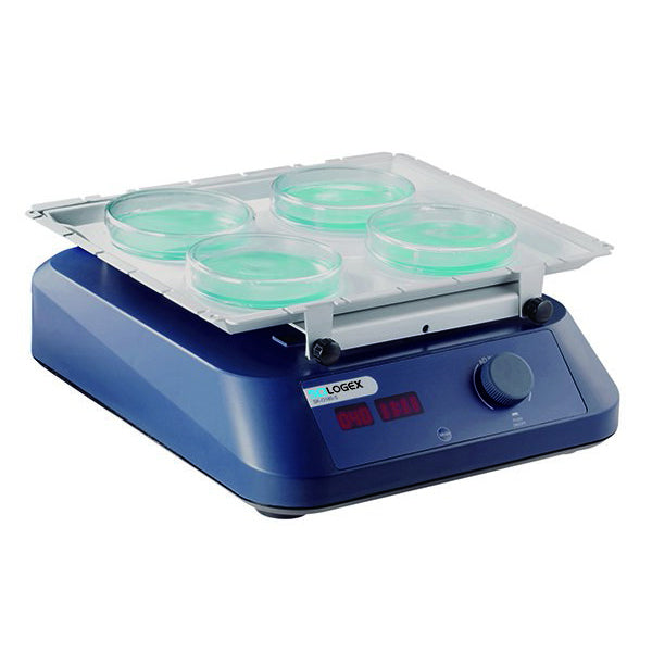 SCILOGEX SK-O180-S Orbital Digital Shaker with 18900185 Anti-Slip Tissue Culture Flask Platform, 100-220V, 50/60Hz