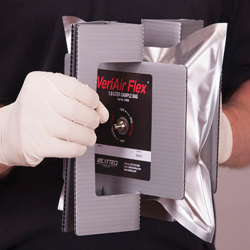 VeriAir Flex Tedlar 4 Liter Manual-Inflating Sample Bag