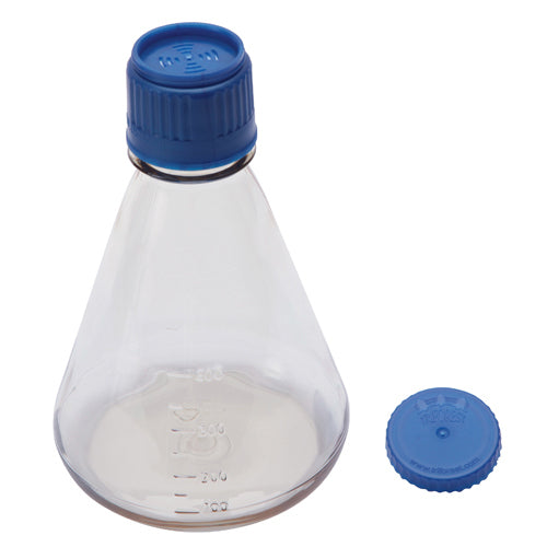 Erlenmeyer Flasks, PC with PP Screw Closure, Sterile - without Baffle