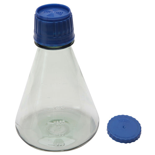 Erlenmeyer Flasks, PC with PP Screw Closure, Sterile - without Baffle