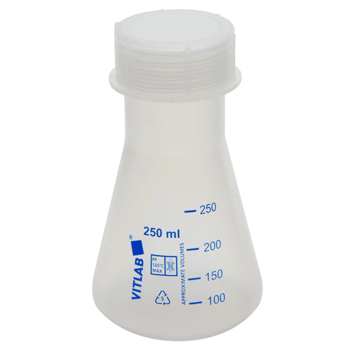 Erlenmeyer Flasks with Screw Closure, PP