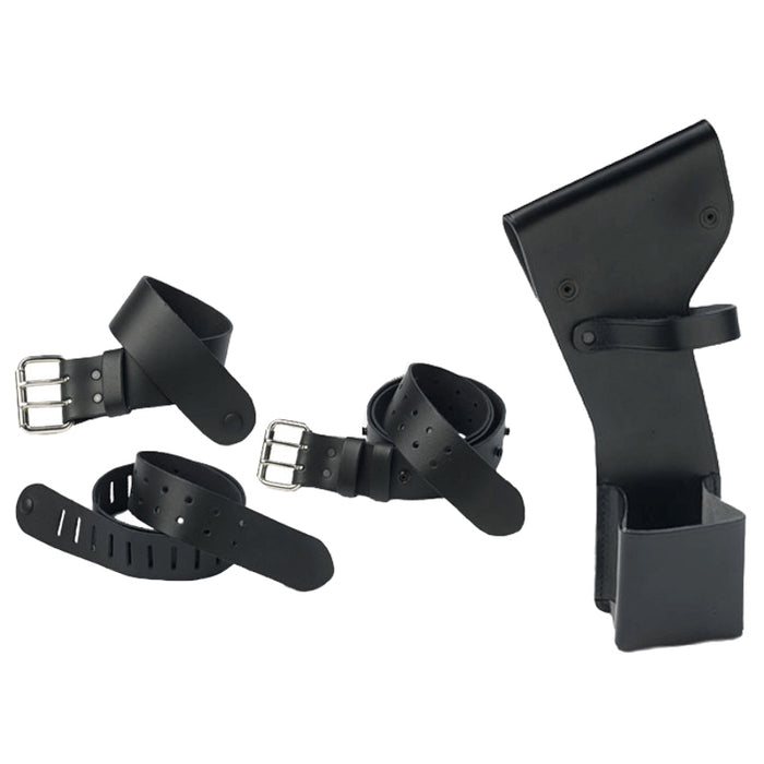 Leather Instrument Holster (Belt strap and holder allows hands fee operation)